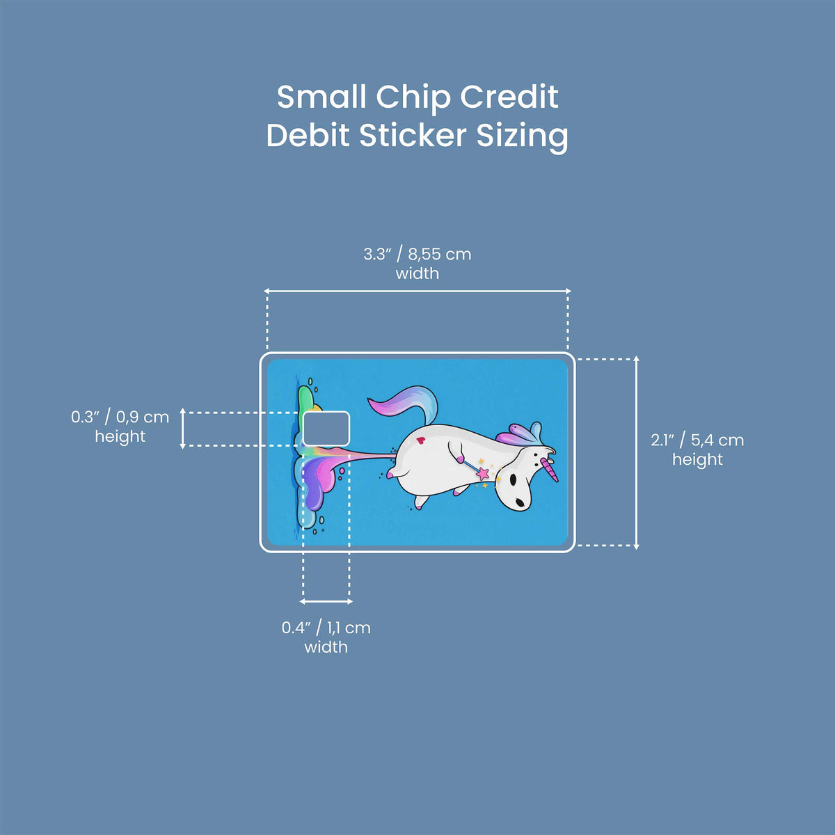Unicorn - Premium Vinyl Credit Card Skin Cover by Wonderwallsboutique