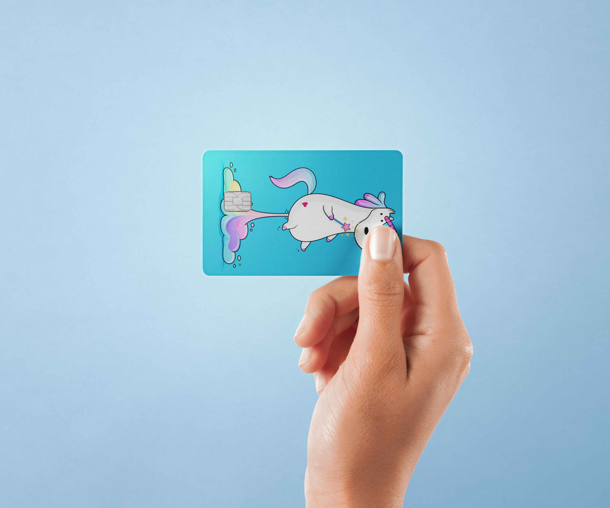 Unicorn - Premium Vinyl Credit Card Skin Cover by Wonderwallsboutique
