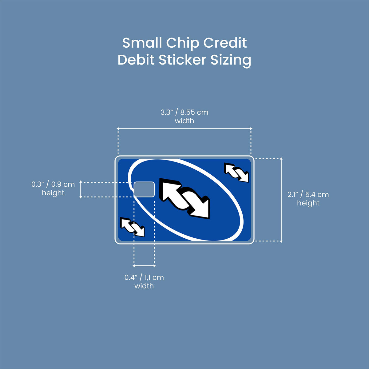 Uno Blue - Premium Vinyl Credit Card Skin Cover by Wonderwallsboutique
