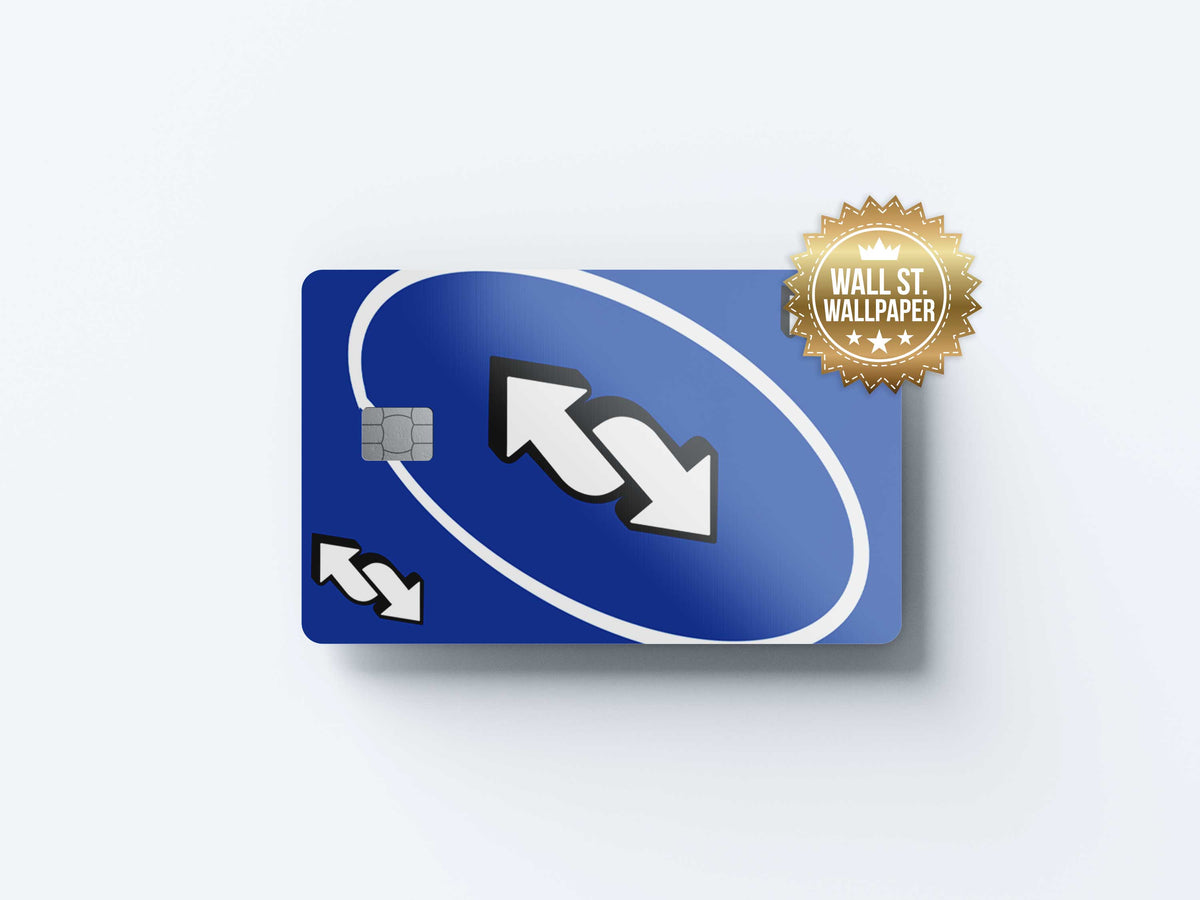 Uno Blue - Premium Vinyl Credit Card Skin Cover by Wonderwallsboutique