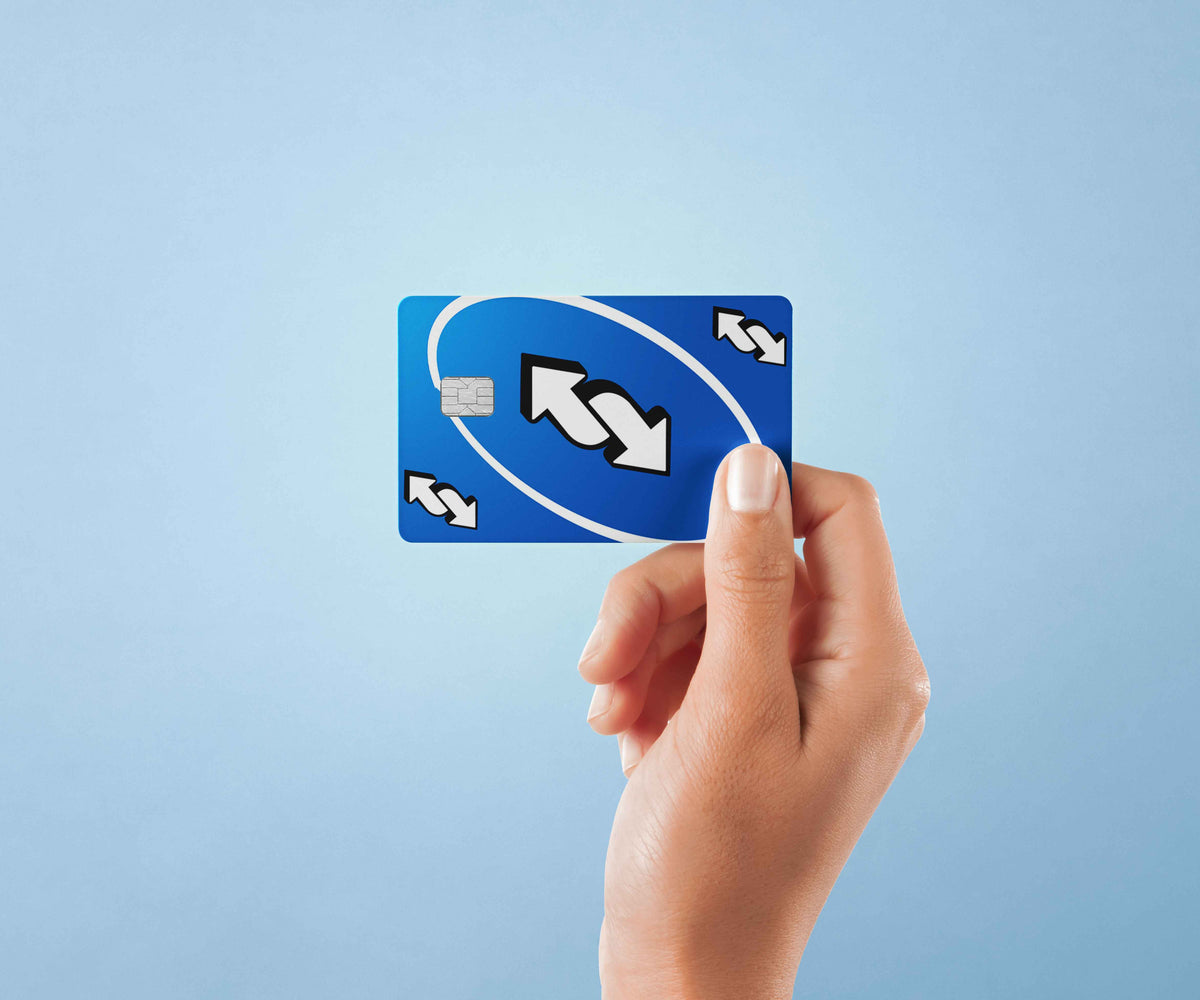 Uno Blue - Premium Vinyl Credit Card Skin Cover by Wonderwallsboutique