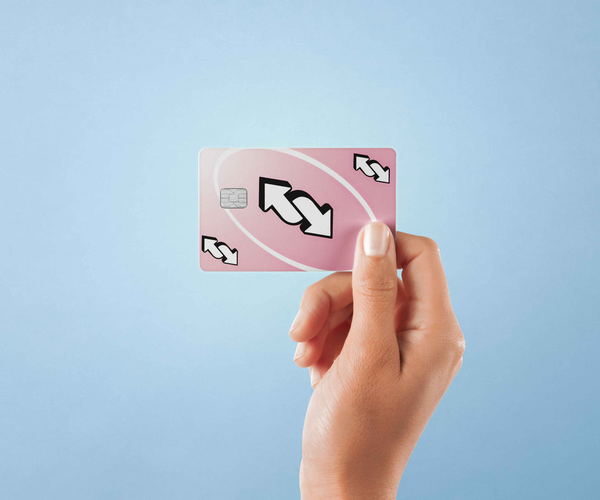 Uno Pink - Premium Vinyl Credit Card Skin Cover by Wonderwallsboutique