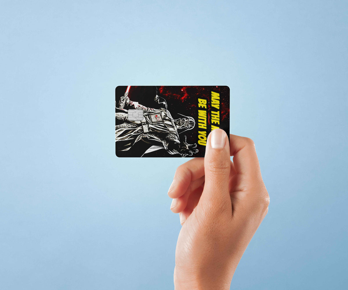 Vader May The Money Be With You - Premium Vinyl Credit Card Skin Cover by Wonderwallsboutique