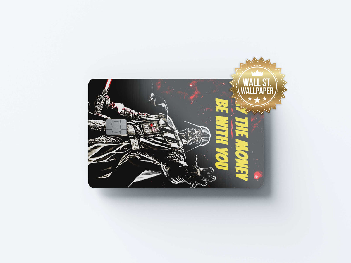 Vader May The Money Be With You - Premium Vinyl Credit Card Skin Cover by Wonderwallsboutique
