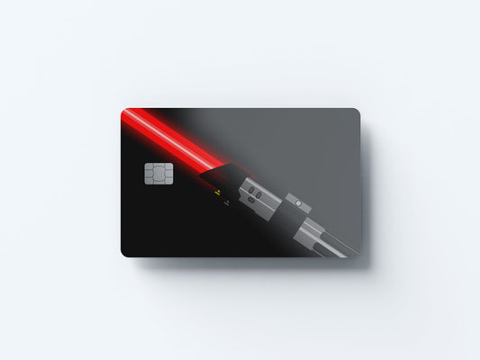Vader Saber Design | Credit Card Sticker | Small Chip | Credit Card Skin