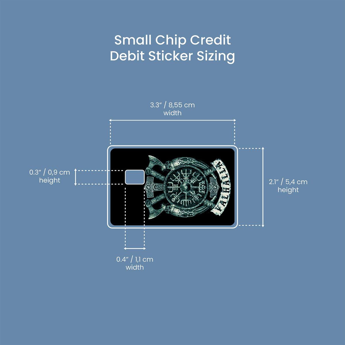 Valhalla - Premium Vinyl Credit Card Skin Cover by Wonderwallsboutique