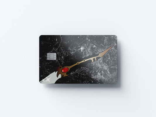 Valyrian Dagger Design | Credit Card Sticker | Small Chip | Credit Card Skin