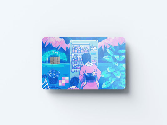 Vending Love Design | Credit Card Sticker | Small Chip | Credit Card Skin