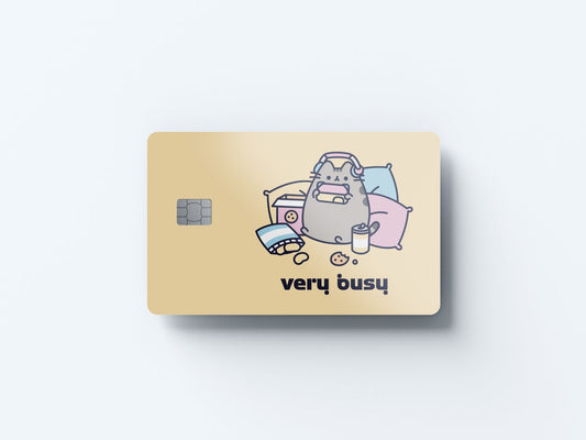 Very Busy Design | Credit Card Sticker | Small Chip | Credit Card Skin