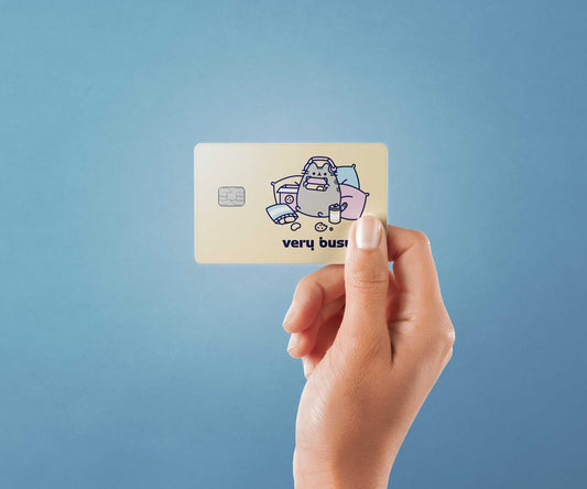 Very Busy Design | Credit Card Sticker | Small Chip | Credit Card Skin
