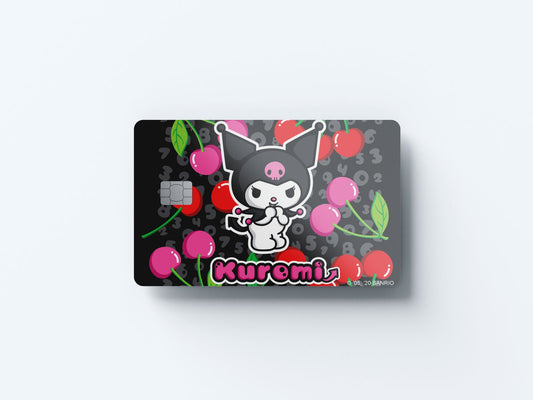Very Cherry Design | Credit Card Sticker | Small Chip | Credit Card Skin
