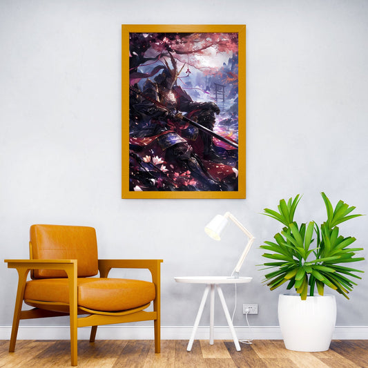 vigilant Japanese samurai Asian Style Poster | Wall Art for Home & Office | High-Quality Print - High-Quality Visual Display