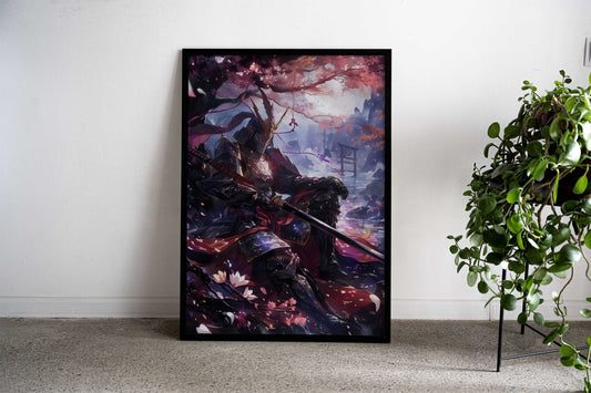 vigilant Japanese samurai Asian Style Poster | Wall Art for Home & Office | High-Quality Print - High-Quality Visual Display