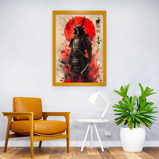 vintage Samurai japanese Asian Style Poster | Wall Art for Home & Office | High-Quality Print - High-Quality Visual Display