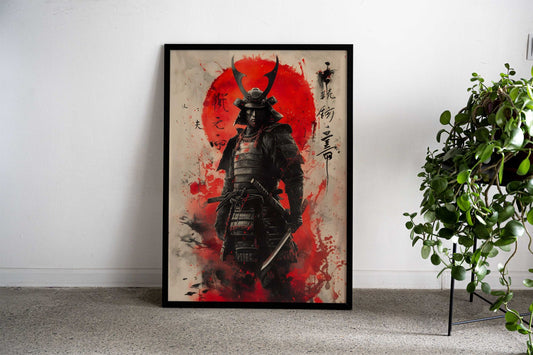 vintage Samurai japanese Asian Style Poster | Wall Art for Home & Office | High-Quality Print - High-Quality Visual Display