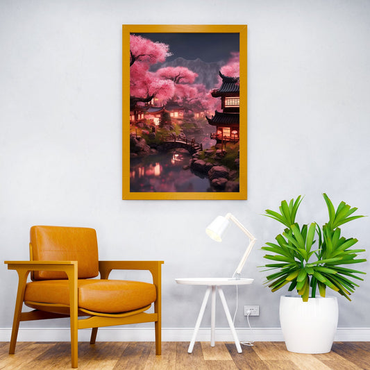 vintage japan landscapes Asian Style Poster | Wall Art for Home & Office | High-Quality Print - High-Quality Visual Display