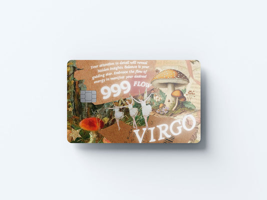 Virgo Angel Number Design | Credit Card Sticker | Small Chip | Credit Card Skin