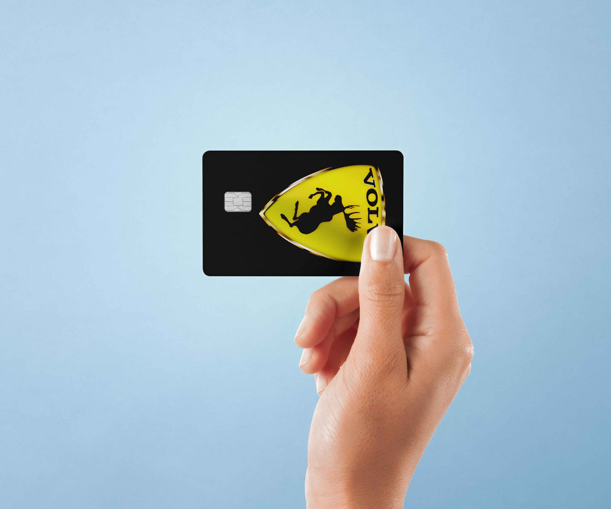 Volvo New - Premium Vinyl Credit Card Skin Cover by Wonderwallsboutique