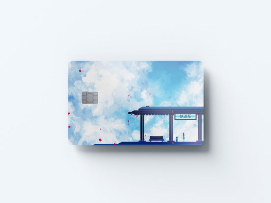 Waiting Design | Credit Card Sticker | Small Chip | Credit Card Skin
