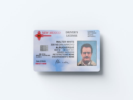 Walter White Design | Credit Card Sticker | Small Chip | Credit Card Skin