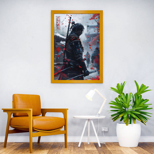 warrior sword Asian Style Poster | Wall Art for Home & Office | High-Quality Print - High-Quality Visual Display