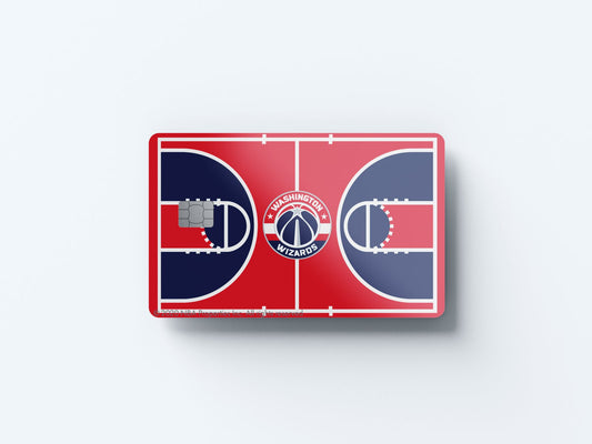 Washington Wizards Courtside Design | Credit Card Sticker | Small Chip | Credit Card Skin