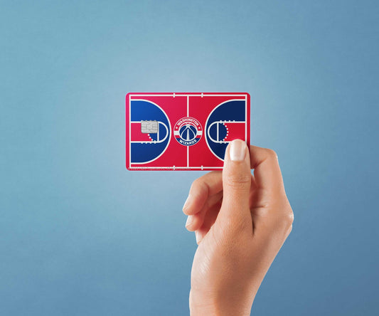 Washington Wizards Courtside Design | Credit Card Sticker | Small Chip | Credit Card Skin