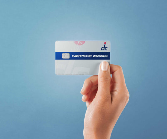 Washington Wizards Midcourt Design | Credit Card Sticker | Small Chip | Credit Card Skin