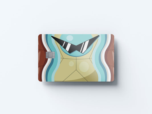 Water Turtle Design | Credit Card Sticker | Small Chip | Credit Card Skin