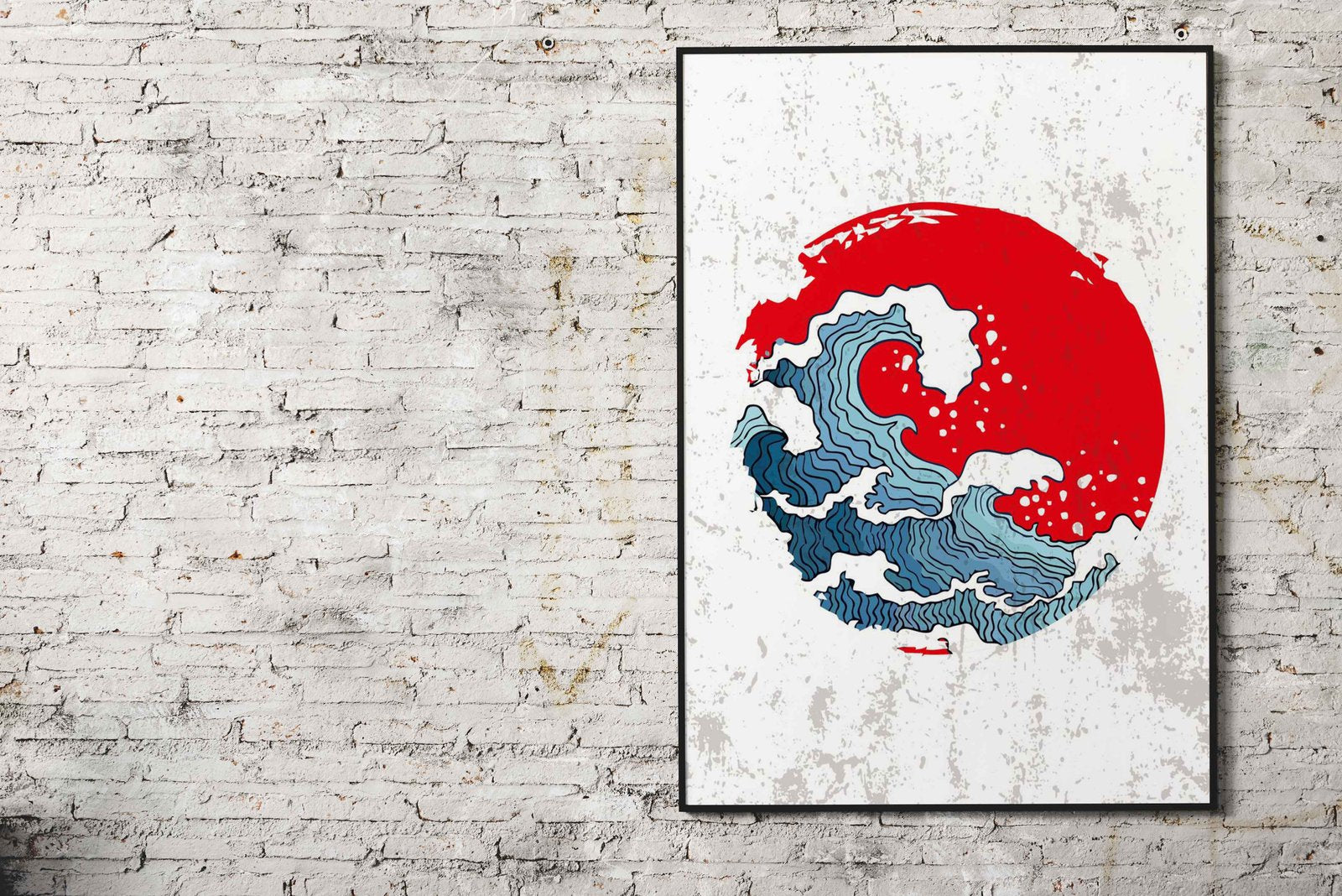 wave Asian Style Poster | Wall Art for Home & Office | High-Quality Print - High-Quality Visual Display