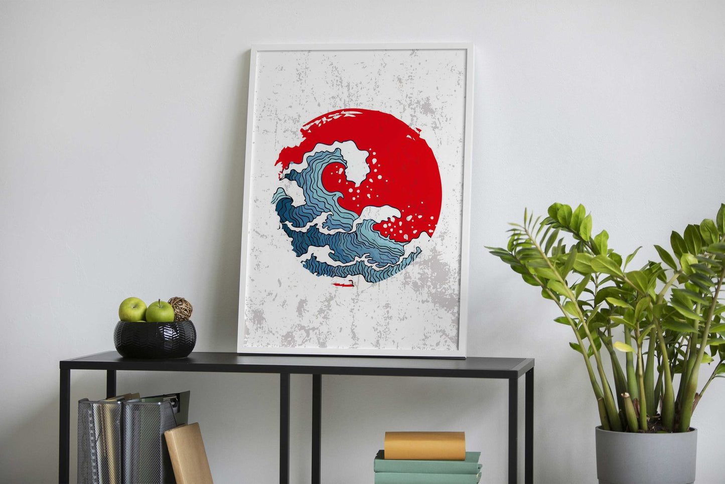 wave Asian Style Poster | Wall Art for Home & Office | High-Quality Print - High-Quality Visual Display
