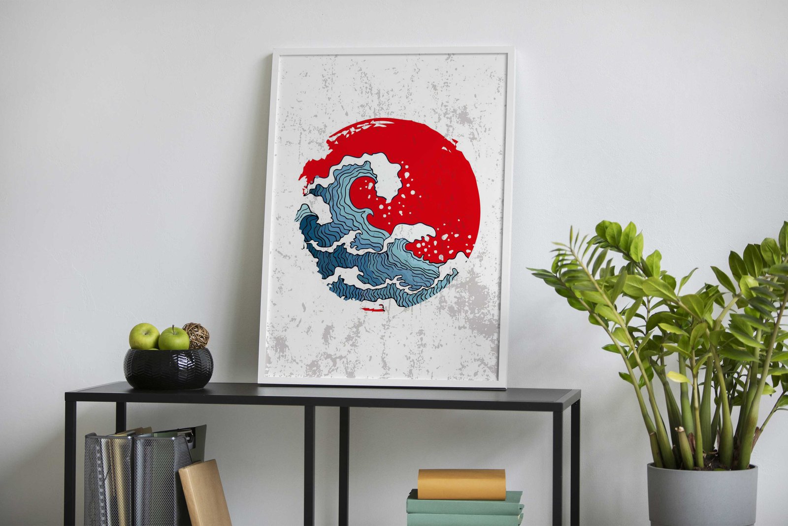 wave Asian Style Poster | Wall Art for Home & Office | High-Quality Print - High-Quality Visual Display