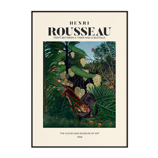 Henri Rousseau - Fight Between A Tiger And A Buffalo (1908)