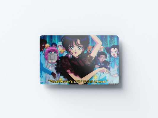 Wednesday Dance Design | Credit Card Sticker | Small Chip | Credit Card Skin