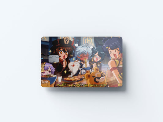Welcome to Wanmin Restaurant Design | Credit Card Sticker | Small Chip | Credit Card Skin