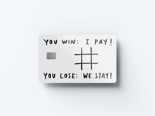 We Stay Design | Credit Card Sticker | Small Chip | Credit Card Skin