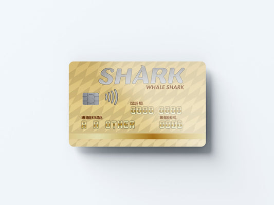 Whale Shark Card Design | Credit Card Sticker | Small Chip | Credit Card Skin