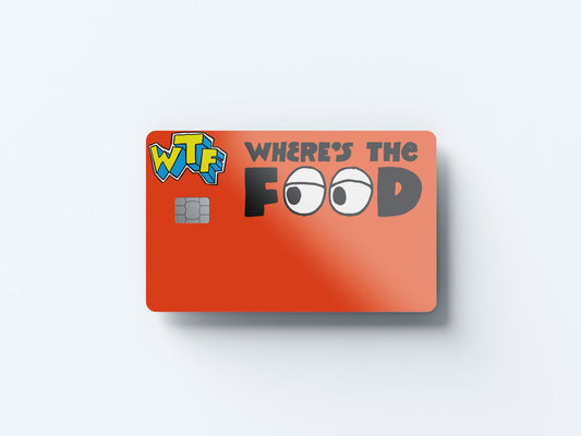 Where’s the Food Design | Credit Card Sticker | Small Chip | Credit Card Skin