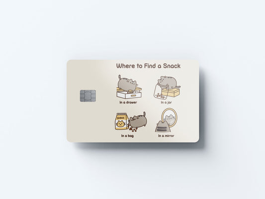 Where to Find a Snack Design | Credit Card Sticker | Small Chip | Credit Card Skin