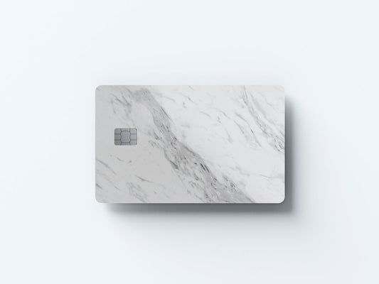 White Marble Design | Credit Card Sticker | Small Chip | Credit Card Skin
