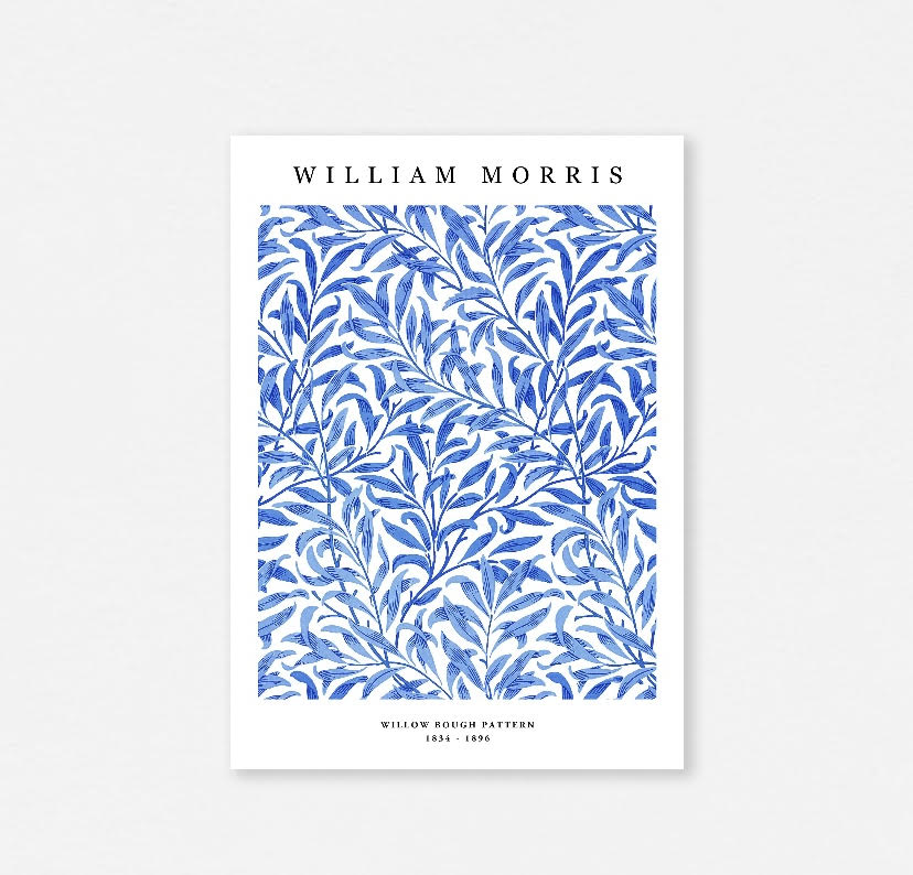 William Morris Blue Willow Branch Artwork