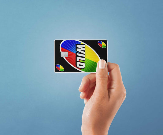 Wild Card Design | Credit Card Sticker | Small Chip | Credit Card Skin