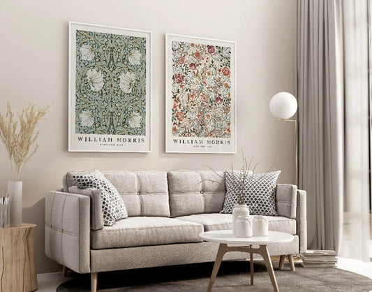 Set of 2 Vintage William Morris Botanical Prints