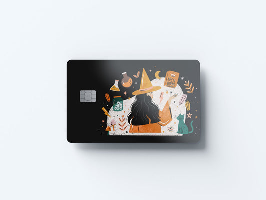 Witchy Design | Credit Card Sticker | Small Chip | Credit Card Skin