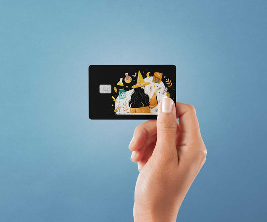 Witchy Design | Credit Card Sticker | Small Chip | Credit Card Skin