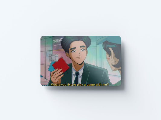 Would You Like to Play a Game Design | Credit Card Sticker | Small Chip | Credit Card Skin