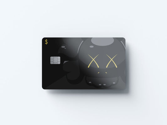 XX Black Design | Credit Card Sticker | Small Chip | Credit Card Skin
