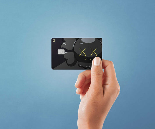 XX Black Design | Credit Card Sticker | Small Chip | Credit Card Skin