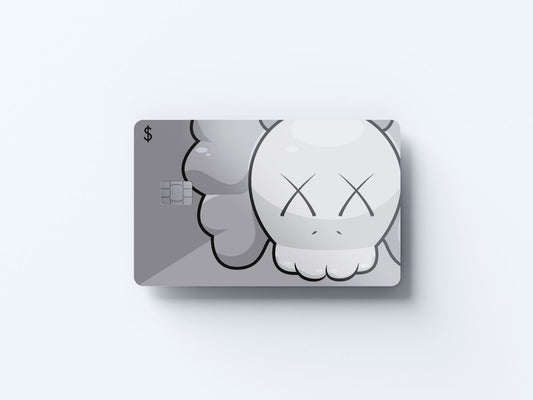XX Grey Design | Credit Card Sticker | Small Chip | Credit Card Skin