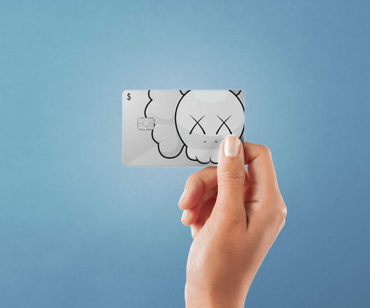 XX Grey Design | Credit Card Sticker | Small Chip | Credit Card Skin